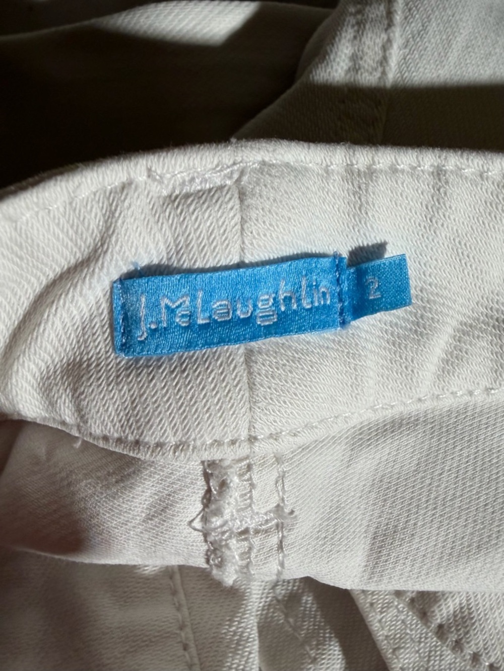 J McLaughlin Skinny White Women's Jeans - Classic Fit - Picture 5 of 7